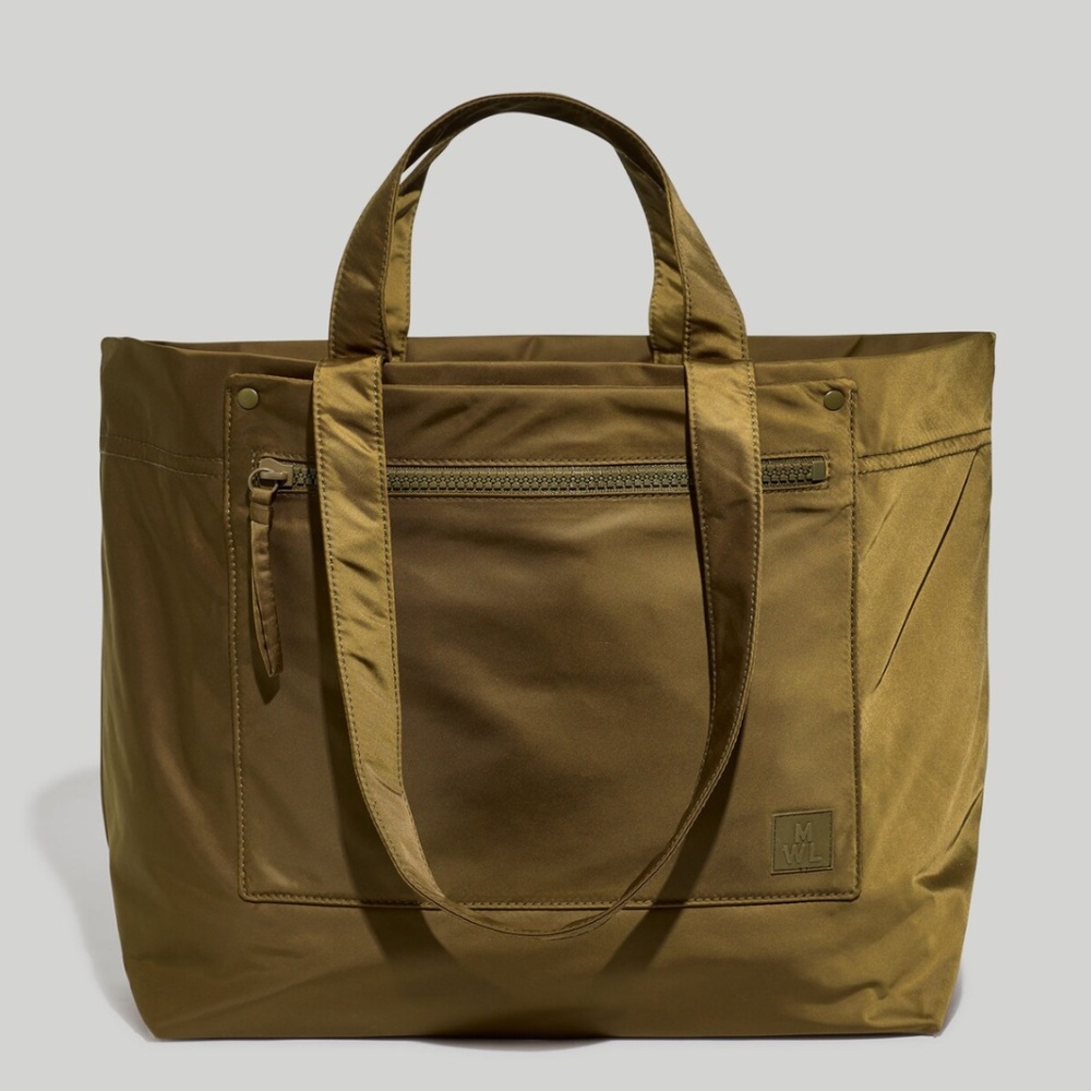 Madewell (Re)sourced Tote Bag, Golden Spinach